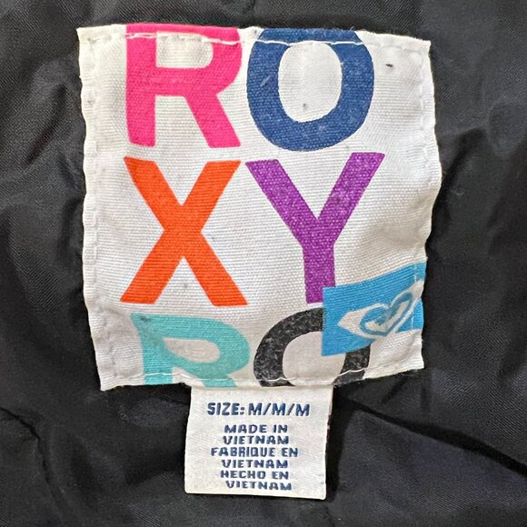 ROXY Outwear Peacoat Mid-Long Single Breasted Plaid Coat Winter Jacket Medium - Picture 12 of 12